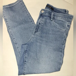 J BRAND Light Wash Straight Leg High Waist Cropped Length Jeans Size 27